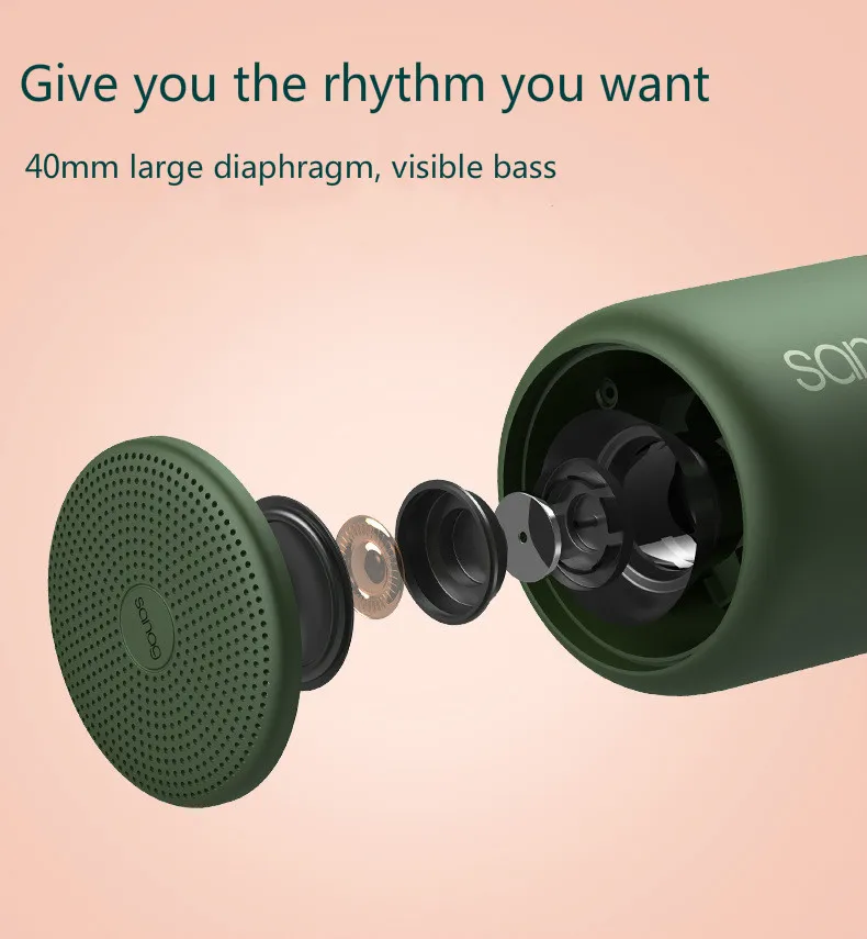 Small Steel Cannon Bluetooth Speaker Outdoor Waterproof Mini Subwoofer Sports Small Speaker - ANKUX.COM