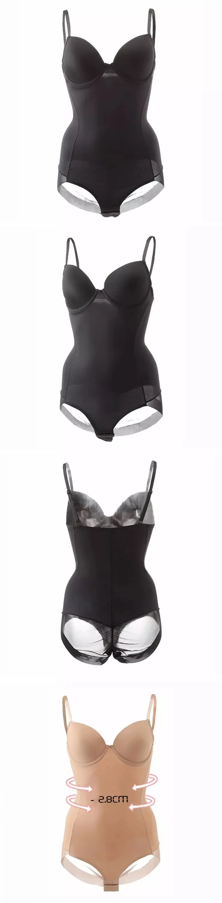 Extra Firm Control Shapewear Top Slim Bodysuit Comfort Leg Body Shaper