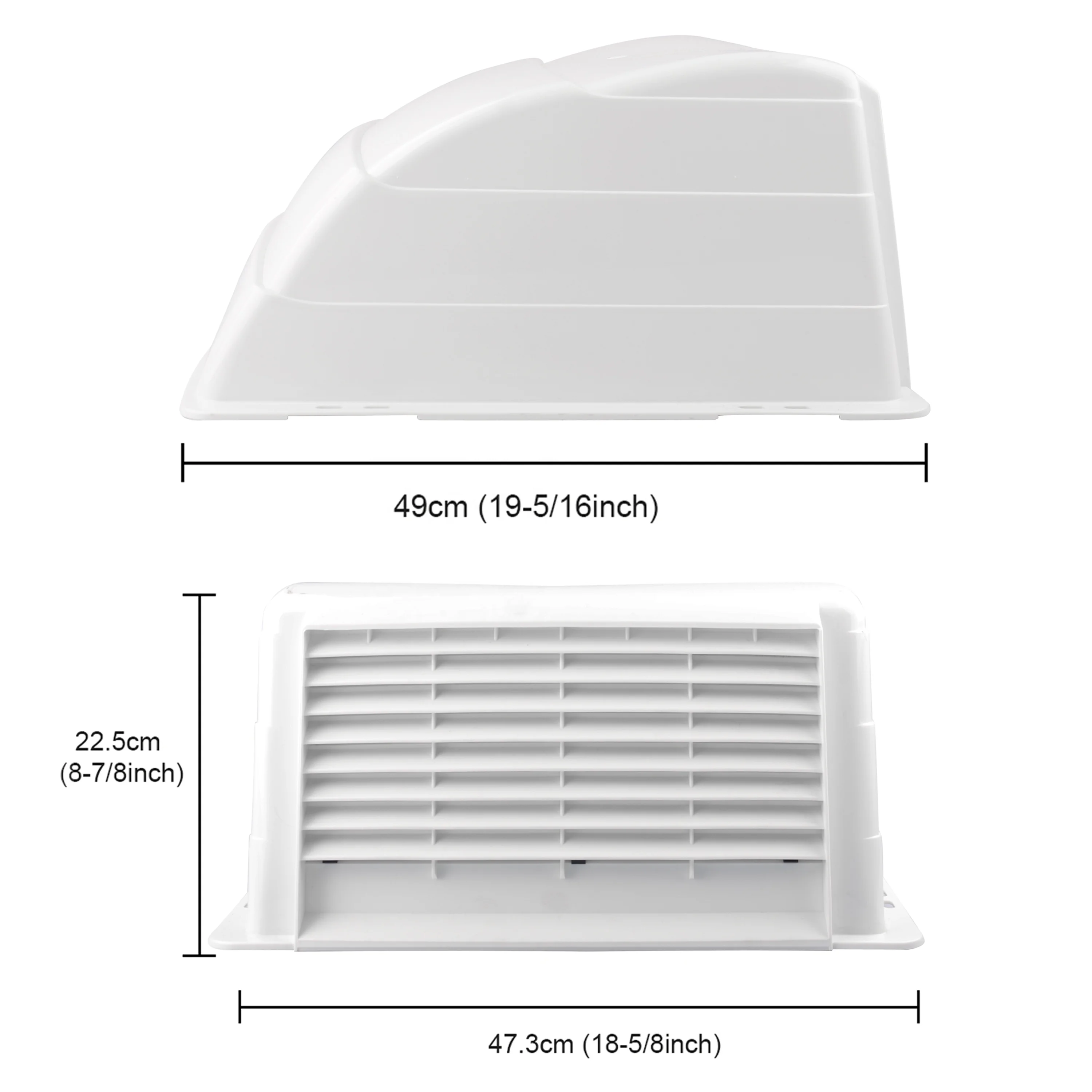De1104 Rv Roof Vent Cover White High Flow Air Ventilation Buy Vent