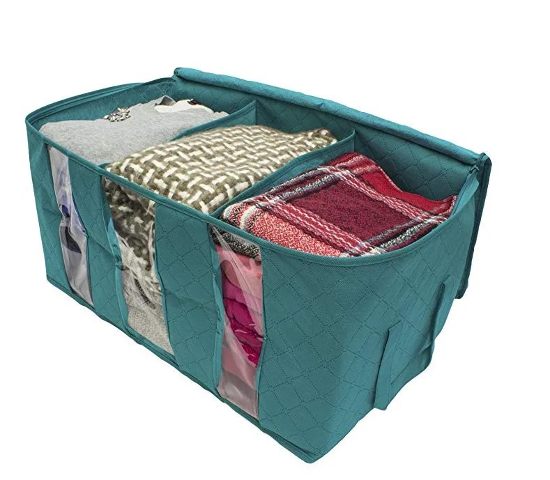 Jumbo Ziplock Non Woven Clothes Blankets Quilt Storage Bags Foldable ...