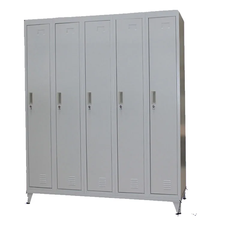 Metal 2 Tier 5 Door Locker Cabinet With Feet Buy Steel Wardrobe