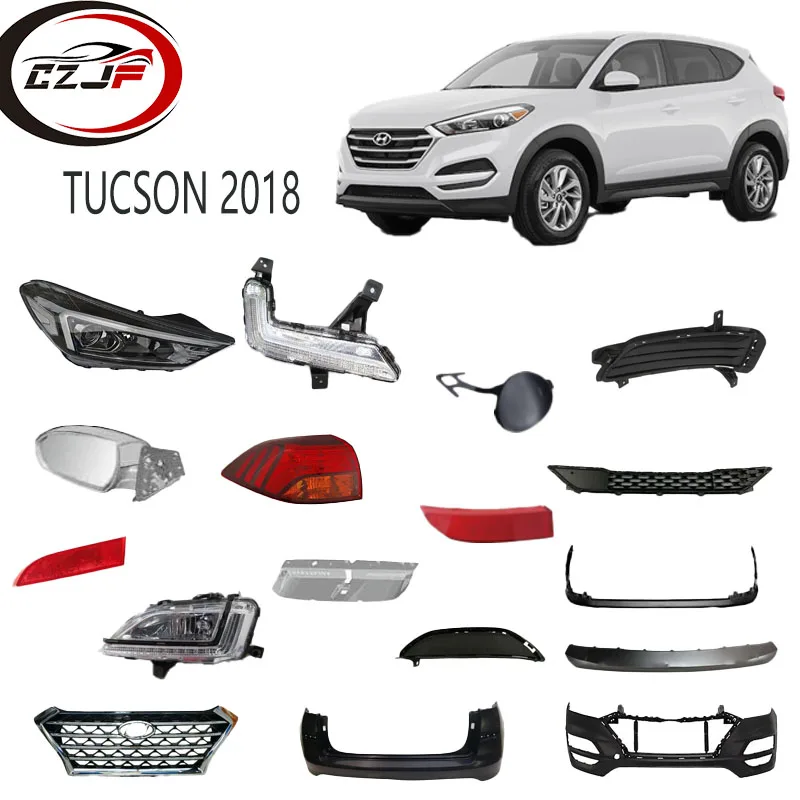 CZJF Front Rear Bumper Guard Bumper Body Kit for Hyundai 2015 2016 2017