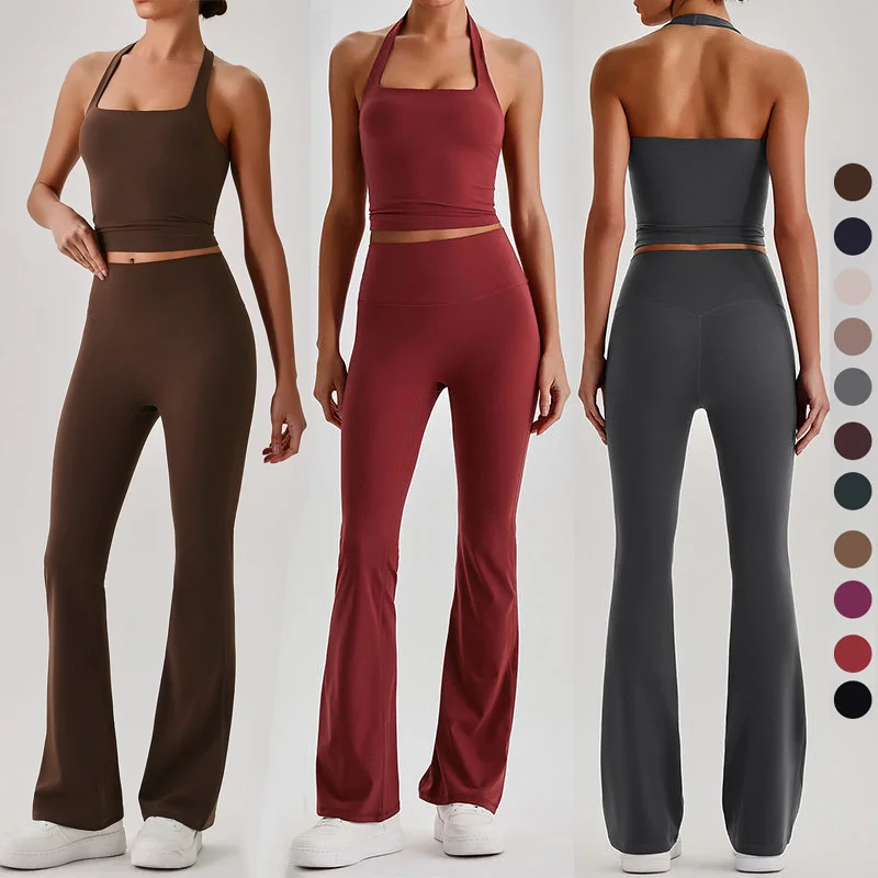 Halter Neck Flare Set