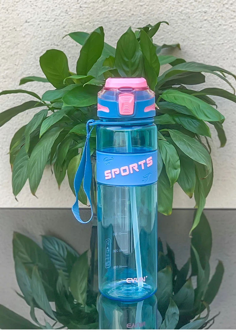 Unisex High-Temperature Resistant Tritan Sports Water Bottle Large Capacity Direct Drinking Gym Fitness Kettle Plastic Drinkware