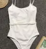 2019 Sexy One Piece Swimsuit Women High Cut Cloth Belt Bathing Suit Read To Ship