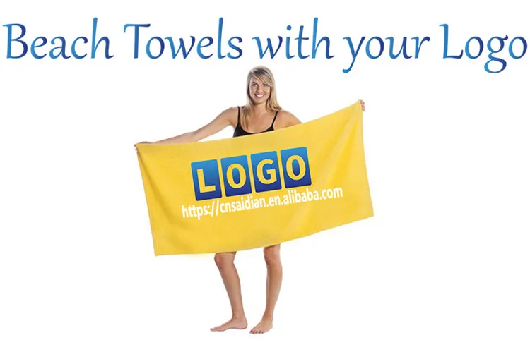 Wholesale high quality super soft luxury sand microfiber beach towel with custom size