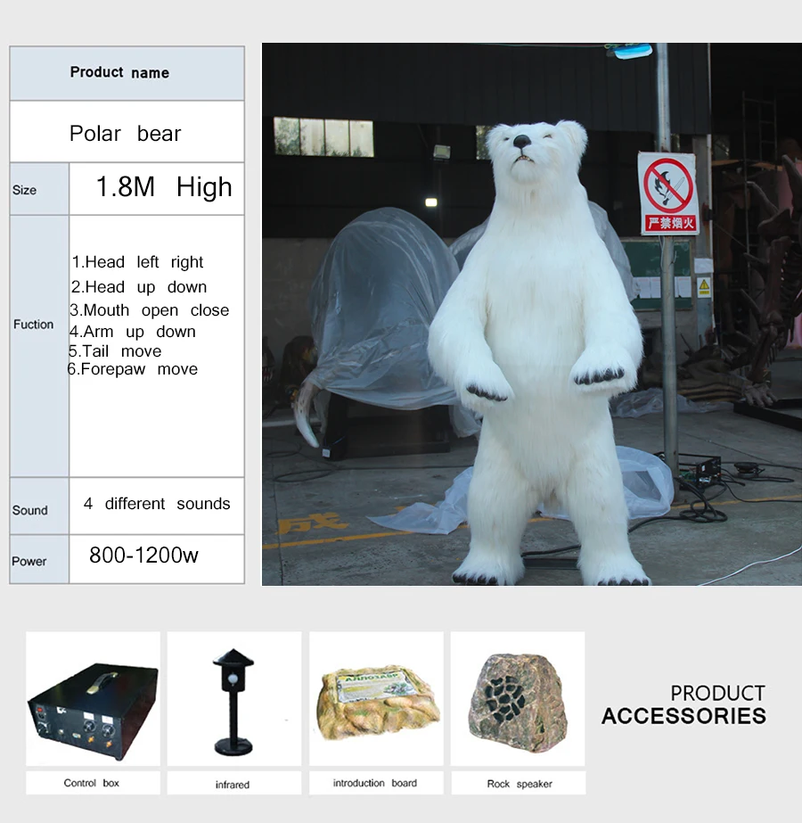 Oso Polar Animal animatrónico Artificial, realista, en venta| Alibaba.com