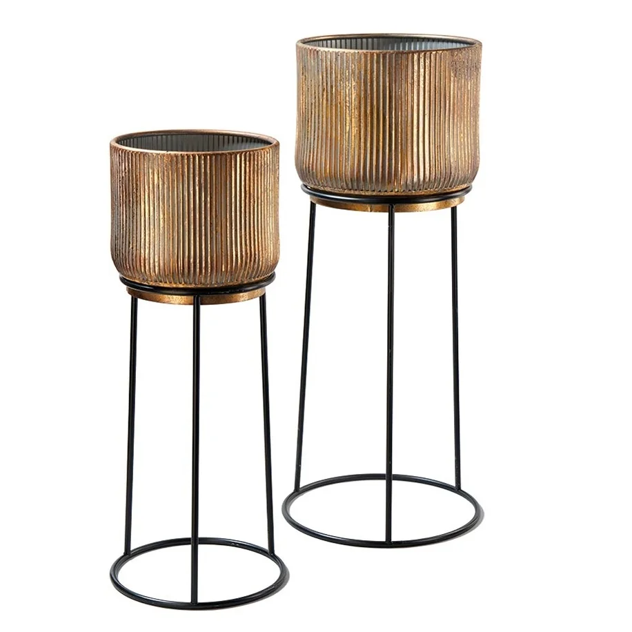 Custom Planters Galvanized Sheet Garden Galvanized Plant Pot Holder