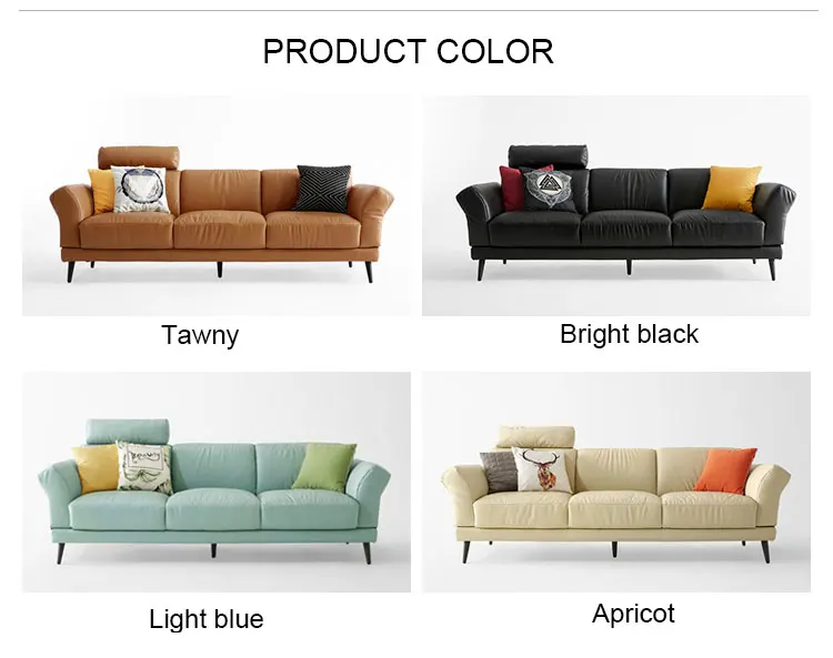 Modular Reclining Living Room Lounge Modern Genuine Leather Sofa