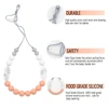 Wholesales kids Silicone Jewelry Chew Teething Baby Necklace