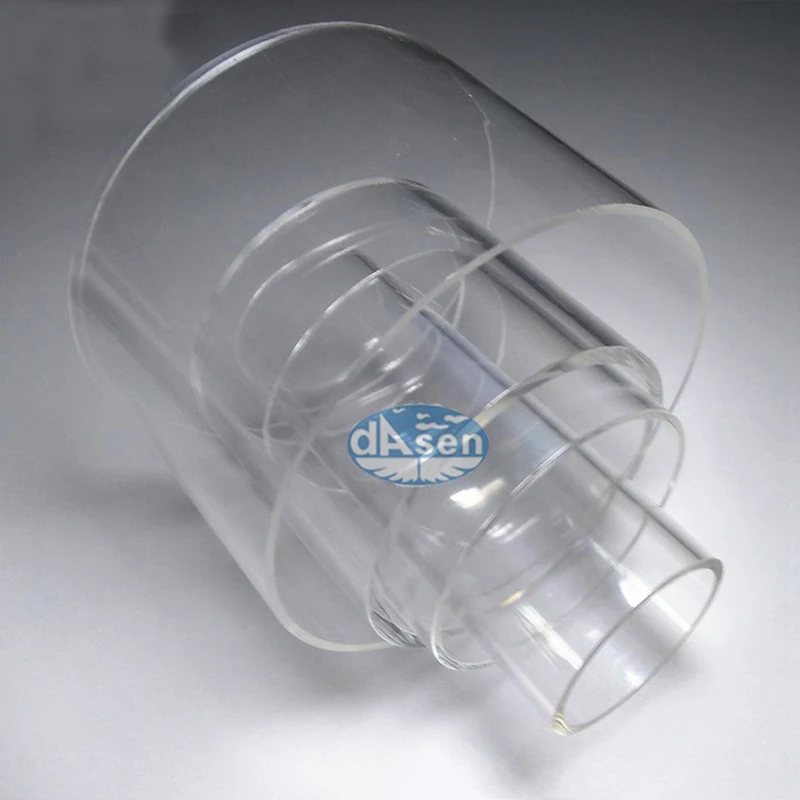 Transparant Acryl Rechthoekige Diffusie Perspex Clear Ronde Buis