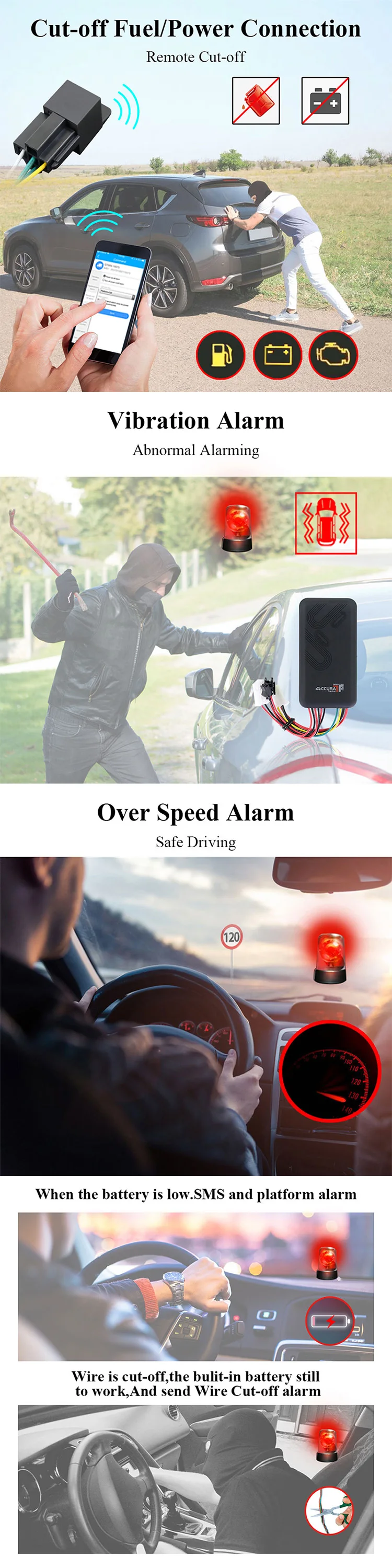 VJOYCAR Vehicle Tracking System Gps Car Tracker Gt06 12 Volt Mini Vehicle Gps gps gsm car alarm and tracking system