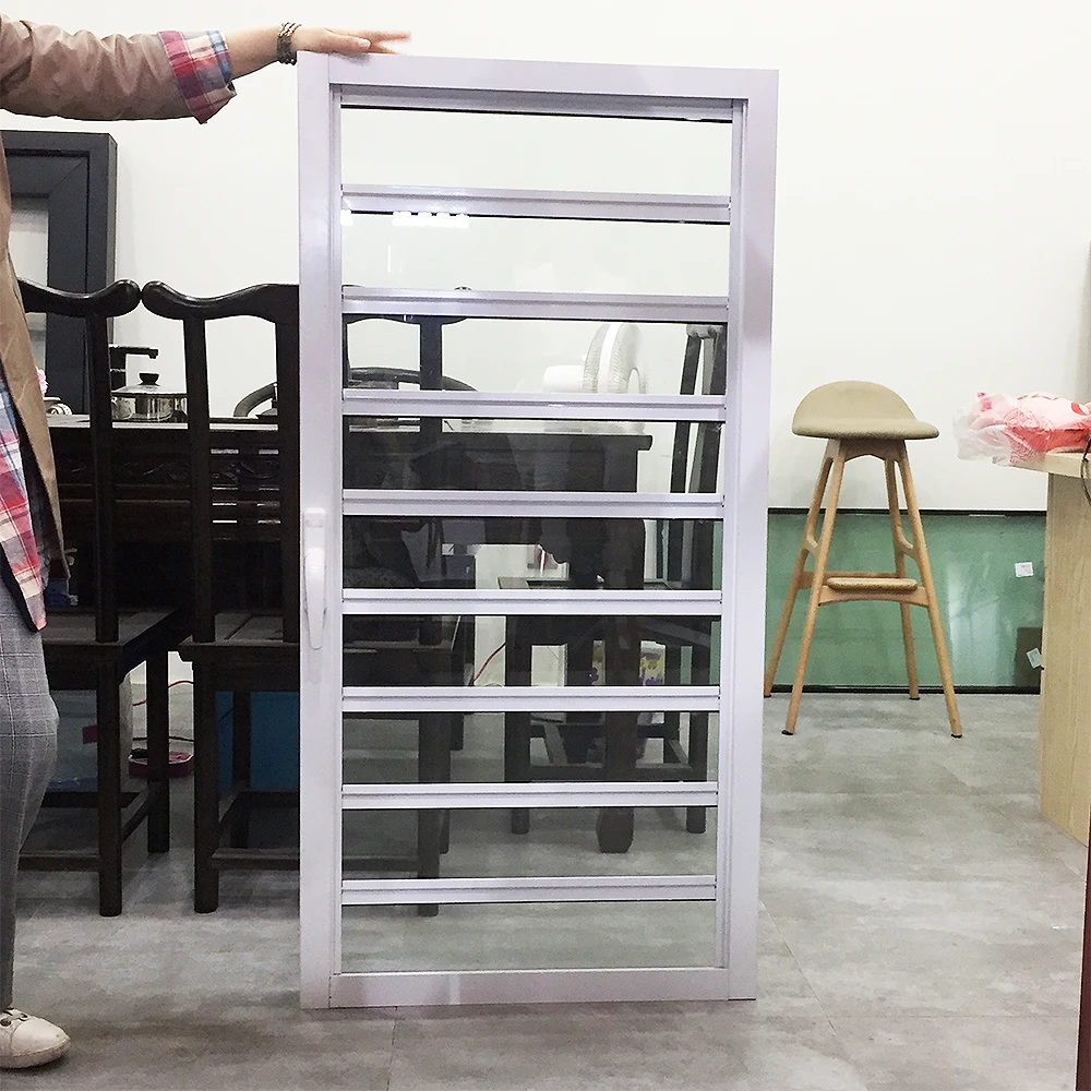 Modern Aluminum Hurricane Proof Glass Louver Jalousie Window For Sale