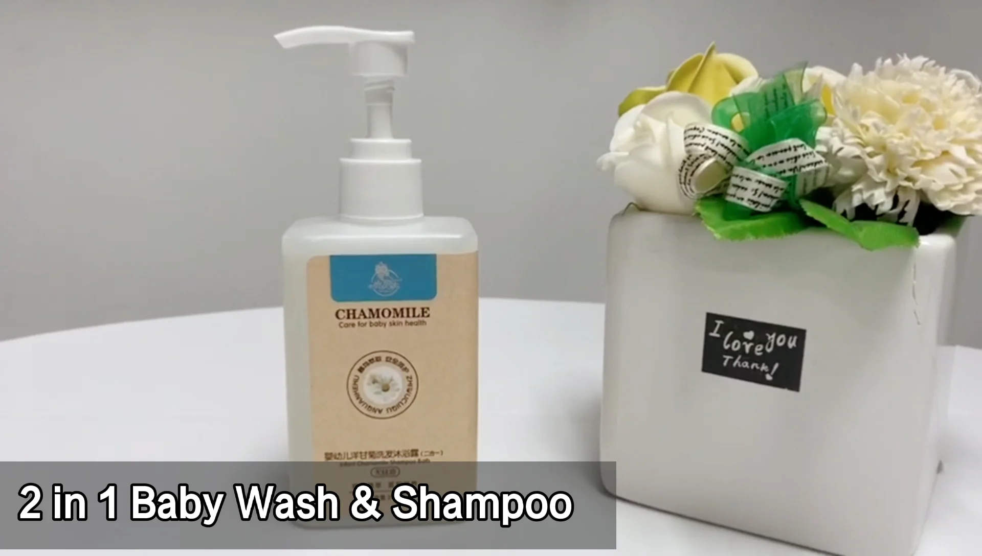 bawei natural kid hair baby shampoo and baby body wash for baby