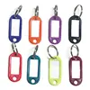 Custom PVC gym hotel motel room clear keychain id name blank plastic key number tags label maker rings