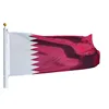 Hot Sell Outdoor Sun Resistant Print Qatar National Flags Custom Size Qatar Flag