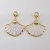 G1897-E New arrivals mother of pearl earrings sea shell jewelry mop pearl earring women earing