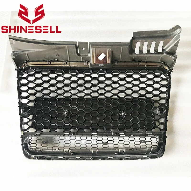 RS4 Style Grill Black Grille without Rings For Audi A4 B7 05 06 07 08