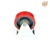 Mingze Rigid Medium Duty Red PU Caster Flat Tread/Cast Iron Core Yoke/Housing