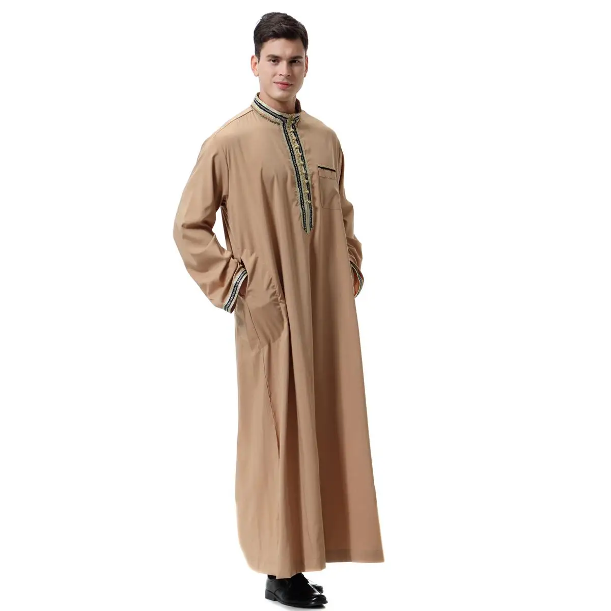 Kaftan Thobe Thobe Mens Muslim Dress Abaya Jubah Caftan Islamic ...
