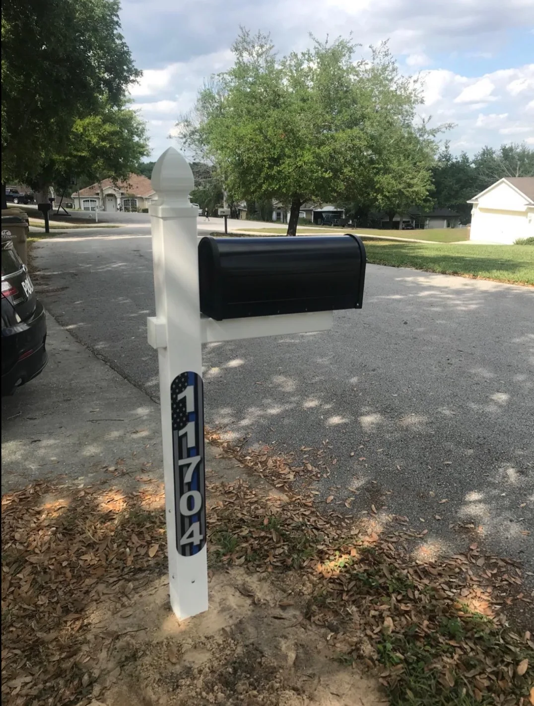 Gibraltar Mailboxes Whitley 4x4 Plastic White,Cross-arm Mailbox Post ...