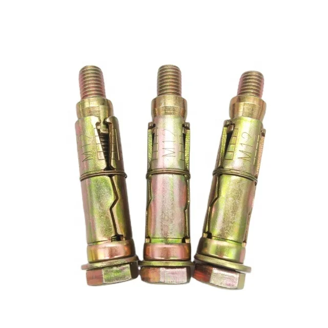 
heavy duty 3pcs/4pcs fix bolt sleeve anchor carbon steel 