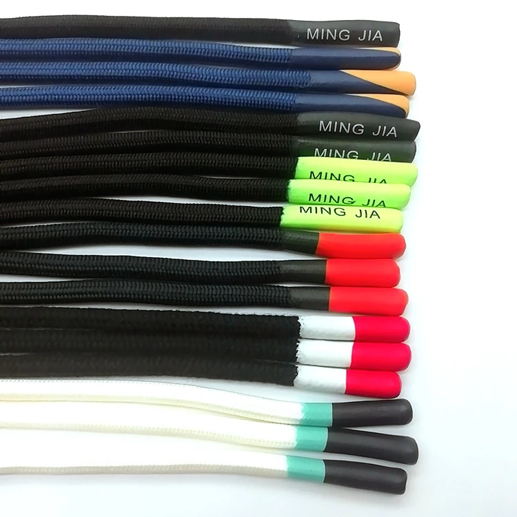 High Quality Custom Drawcord Custom Silicone Ends Drawstring Cord For