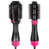 EU/US Plug 3 In 1 One Step Hair Dryer Brush Straightening Curling Iron Comb