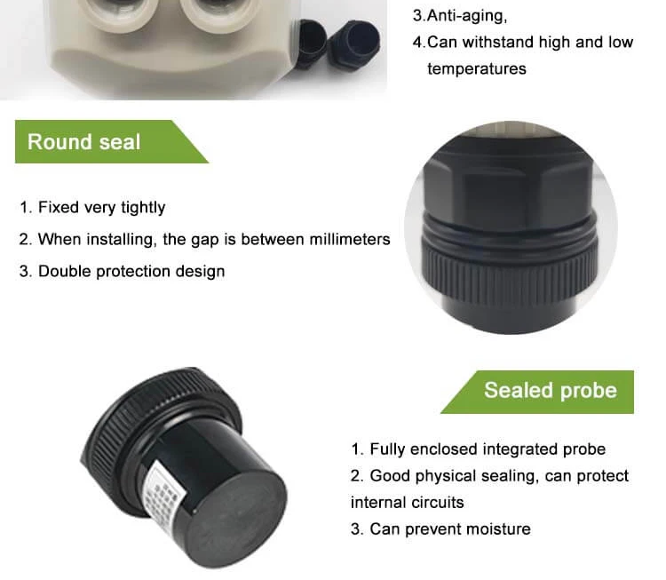 Non Contact Portable Wireless Ultrasonic Water Tank Liquid Depth Level Meter