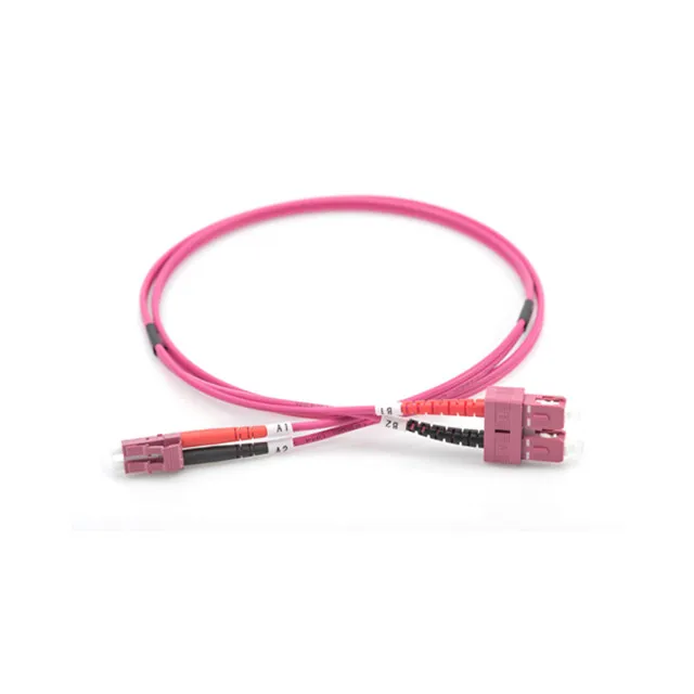 2m Optical fiber jumper patch cord SC/UPC LC/UPC erika violet om4 multimode