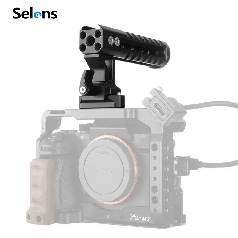 Selens 5 Inch Lifting Handle For Camera Cage Stabilizer Case Cradle For Sony A7riii/a7iii/a7m3