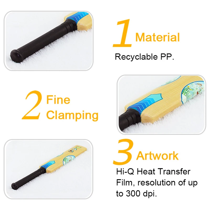 wholesale heat transfer printing PU Bat Cricket for children