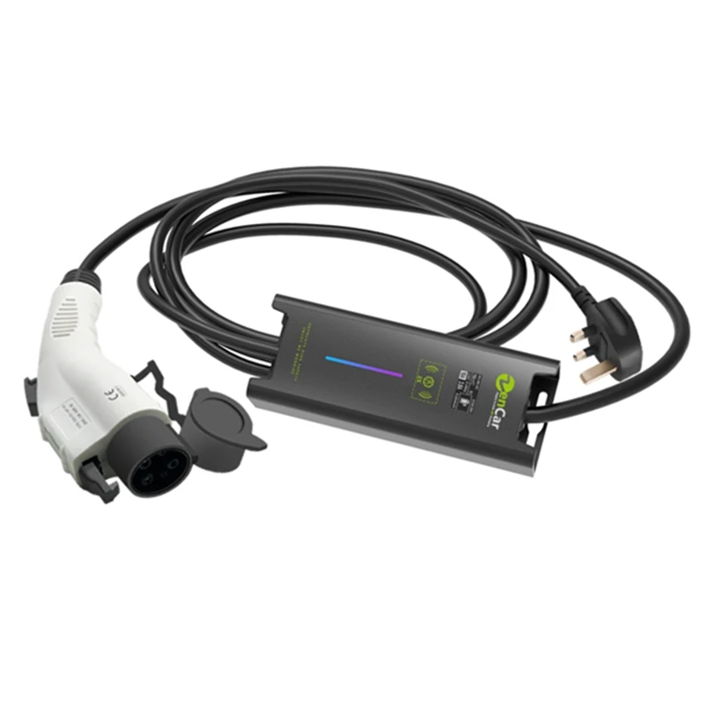 3 Pin Uk Plug Ev Charger Electric Vehicle J1772 Charger 13a Adjustable ...