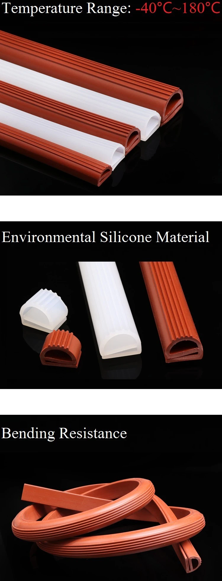 High Temperature Edge Trim Silicone Rubber Oven Door Gasket Seal Buy