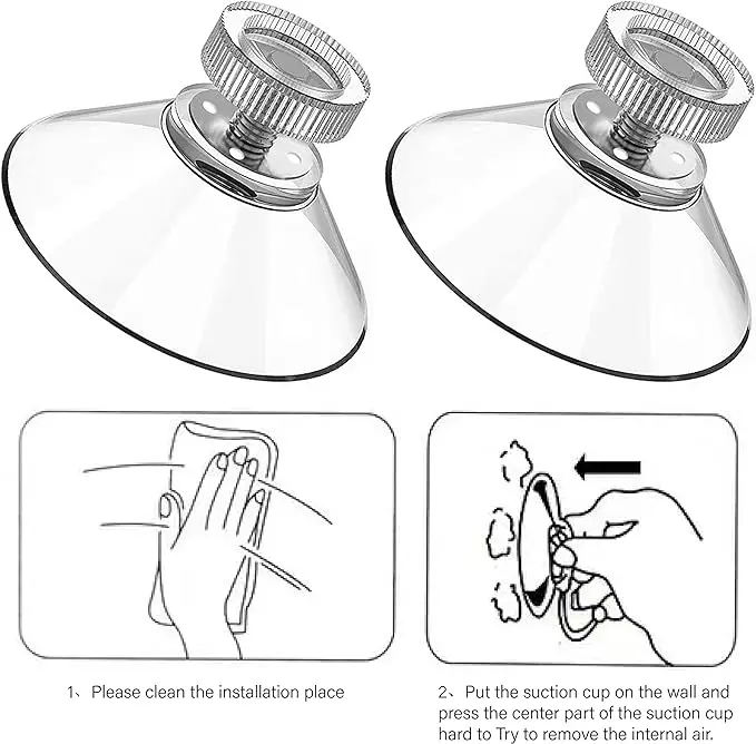 Suction Cup Holder With High Suction Power Pvc Rubber Suction Cup Pad