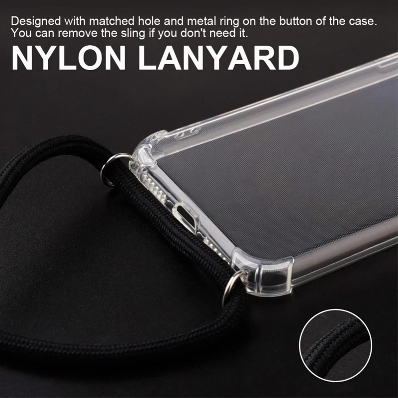 Necklace Chain crossbody phone case, Mobile Phone Case with Strap, Fashion necklace phone case For iPhone XS MAX