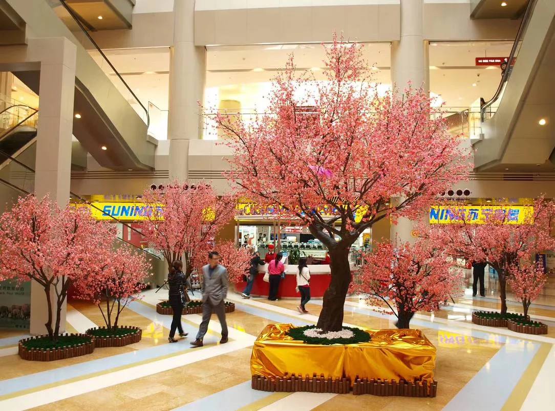 室外人工桃花树装饰许愿树