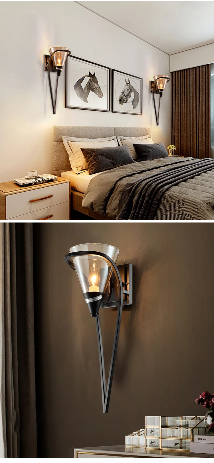 klumia新款豪华设计5w室内现代装饰的卧室酒店led壁灯