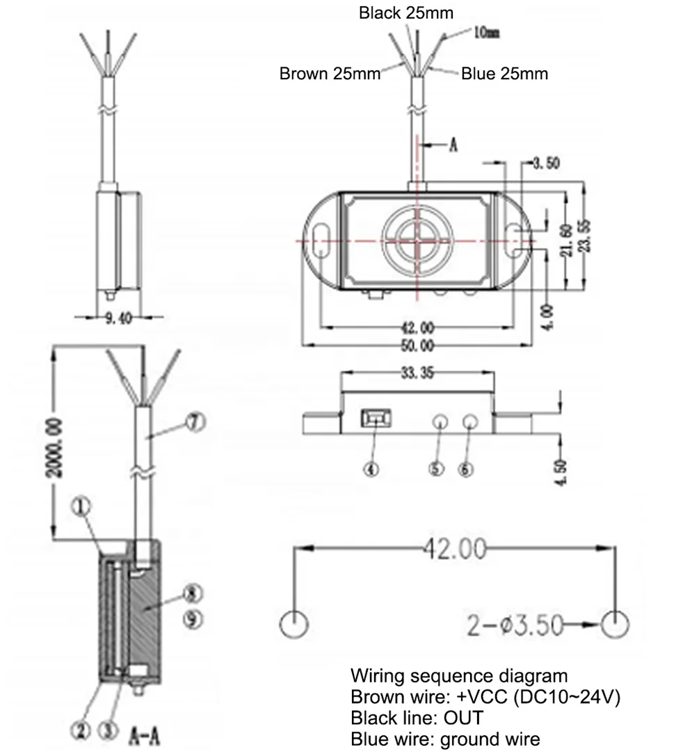 Taidacent Non Contact Level Switch Capacitive Type Level Sensor