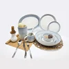 hot sale wholesale household cheap blue and white simple style ceramic dinnerware sets stock