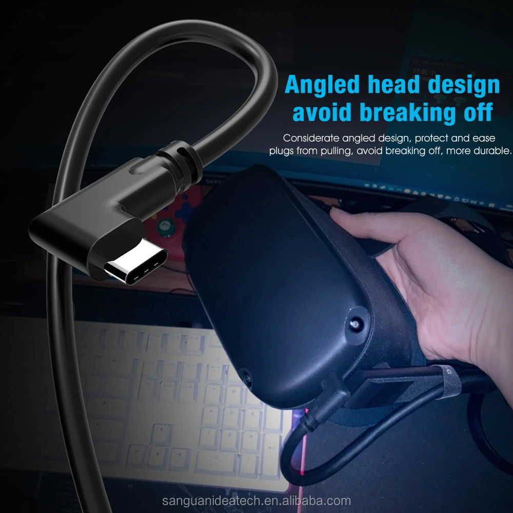 High Speed 5gbps Cable Usb3.2 Gen1 Usbc To Usba Cable For Oculus