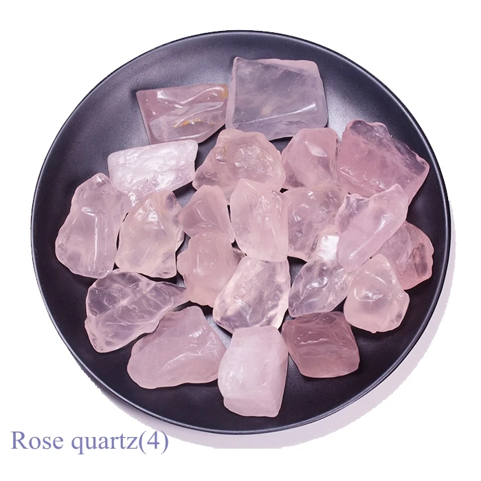 Natural Rock Small Chips Rough Large Nugget Crystal Rose Quartz Tumbled Stone