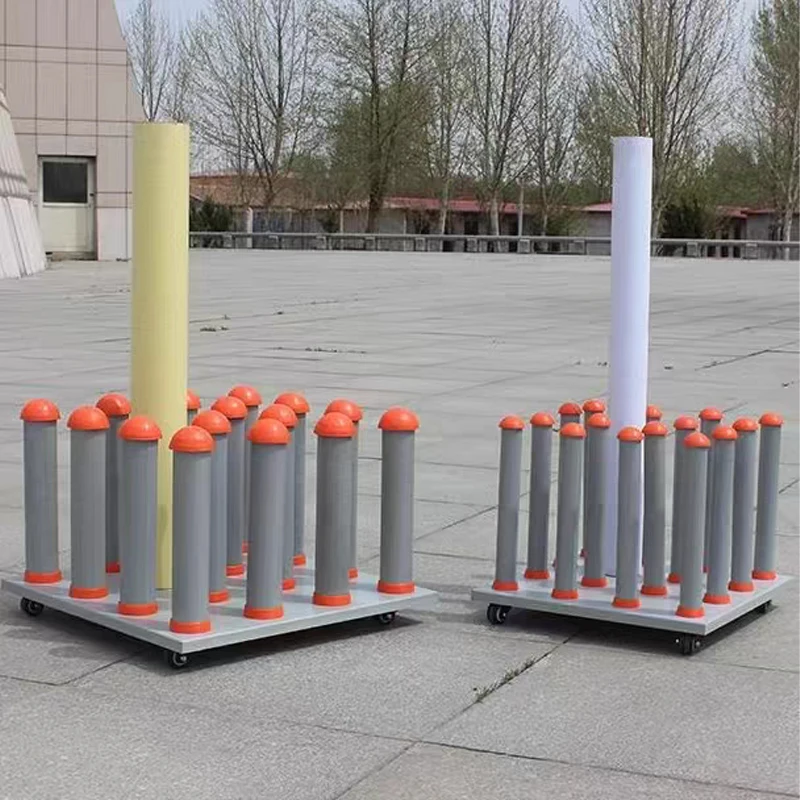 Efficient Advertising Roll Material Rack - Movable Storage