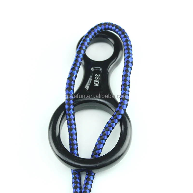 JEELAD 35kN 50kN Rescue Figure 8 Descender Climbing Gear Downhill Rappelling Rope Aluminum Alloy For Rock Climbing Training Emergency Aerial Yoga