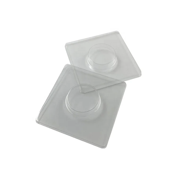 Square Shape Clear Lash Tray 25mm Mink Eyelash Insert Plastic Eyelash ...