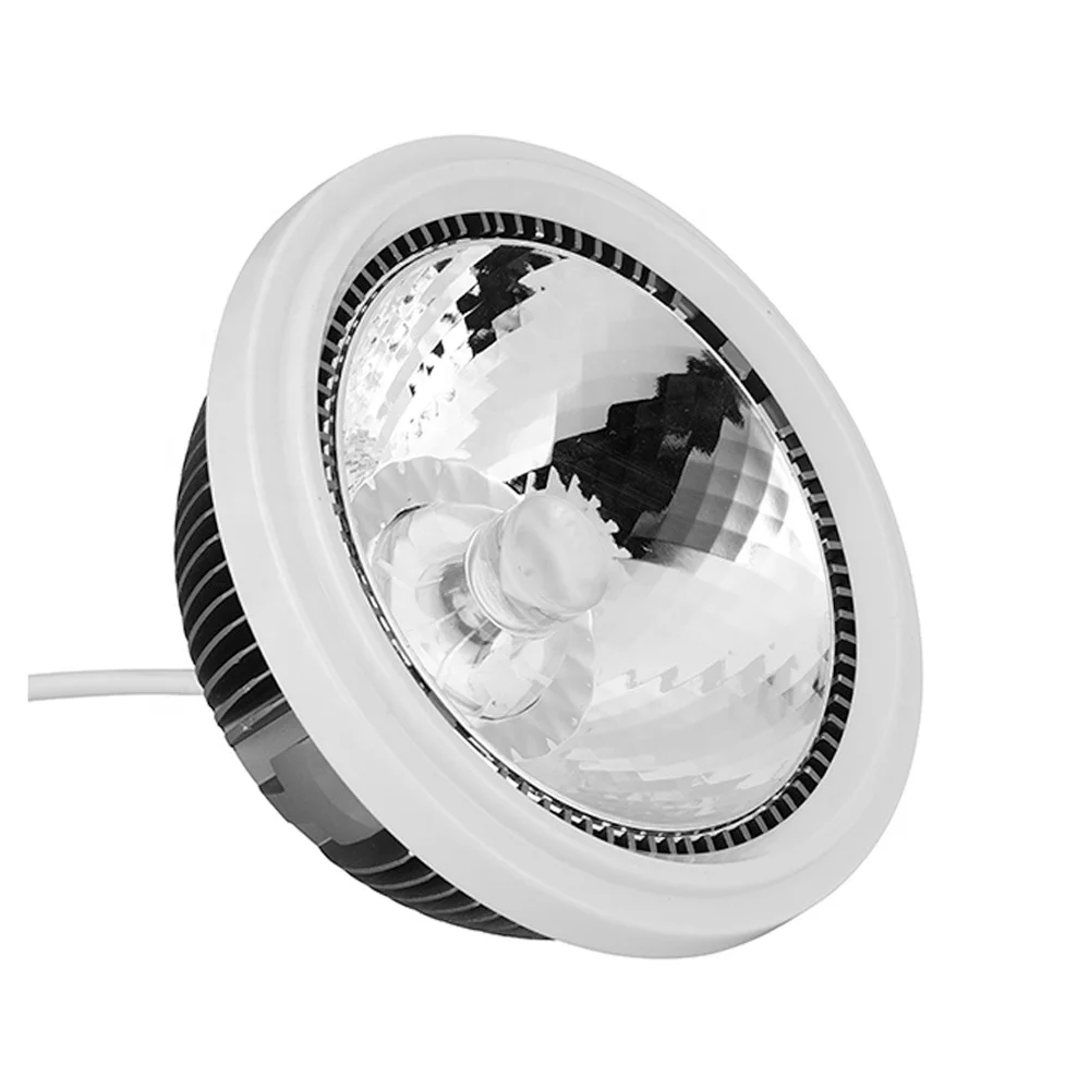 15W cob dimmable G53 10 degree narrow beam angle high power led spotlight GU10 AR111 spotlight