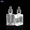 Best quality clear empty rectangle bottle 30ml glass bottle with dropper essential oil perfume bottle