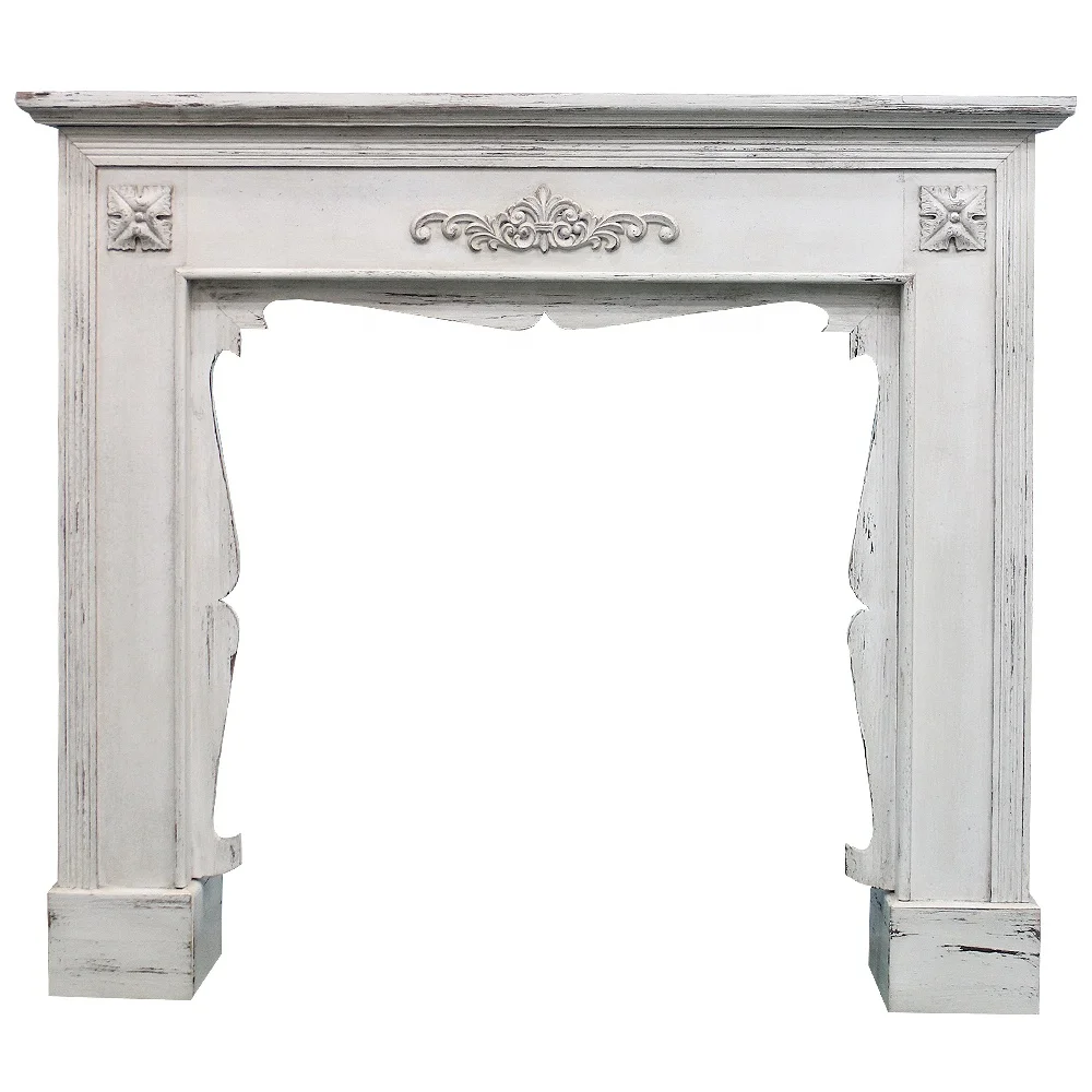 Luckywind French Shabby Chic White Wooden Fireplaces Frames Buy