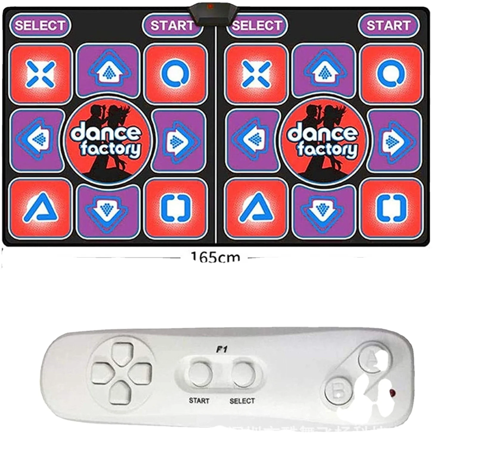 
Original Kl English Menu 11 Mm Thickness Double Dance Pad Non-slip Pad Yoga Mat + 2 Remote Controller Sense Game For Pc & Tv #3 