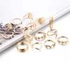 15 Pcs/set Bohemia Wedding Rings for Women Gold Color Engagement Ring